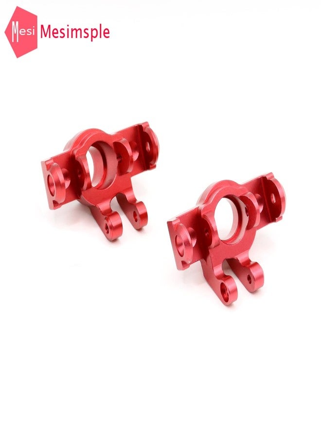 Mesimsple Alloy Steering Knuckles Caster Blocks 6061 Alum ARA330807 for Arrma 1/18 Granite Typhon Grom Mega 380 Front Hub Carrier Upgrades Part Red - Image 5